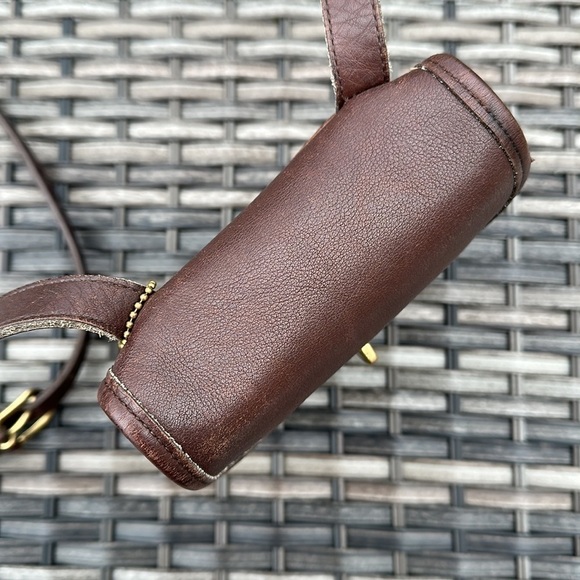 COACH Vintage Small Sidepack - Brown Leather/Brass - Picture 6 of 16